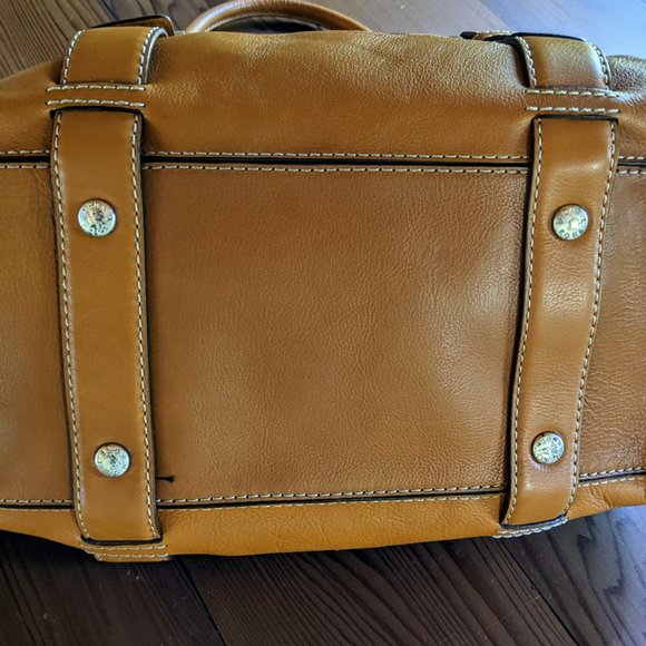 MICHAEL KORS Bedford Bag Cognac Brown Saddle Leather Organizer Pockets - Picture 6 of 15